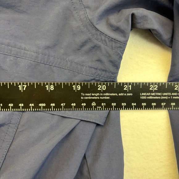 LL Bean Navy Blue Classic Anorak Womens Small Windbreaker 1/2 Zip Hooded Jacket - Picture 10 of 15